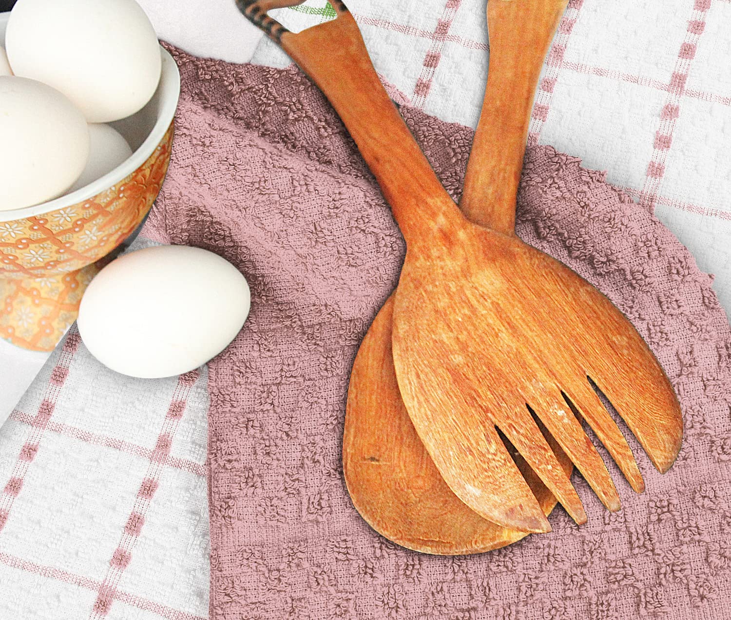 Toallas de cocina (paquete de 12), 15 x 25 pulgadas, 100 % algodón hilado en anillos, súper suaves y absorbentes, juego de toallas de cocina, paños de cocina y toallas de bar (negro)