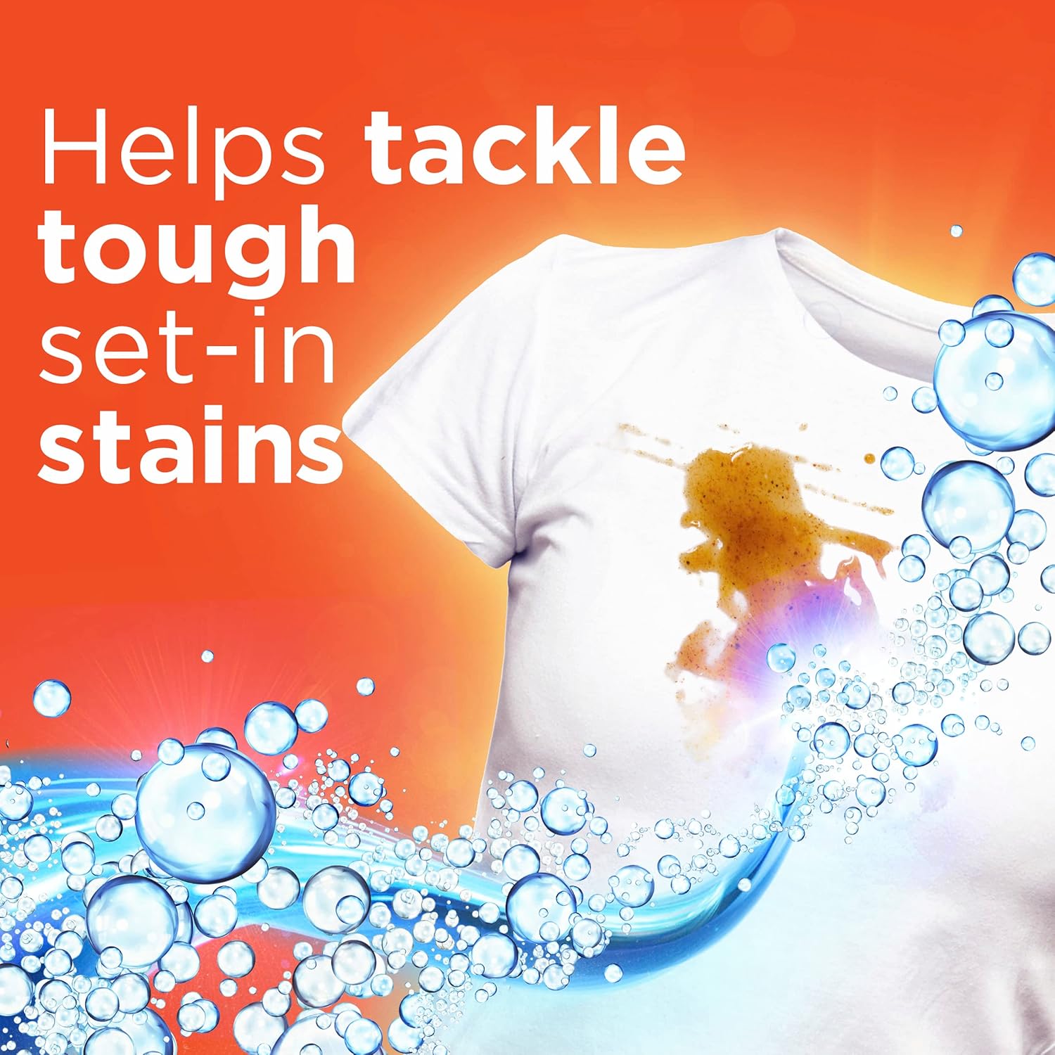 Jabón detergente líquido para ropa Tide Ultra Oxi, compatible con HE, 94 cargas, 132 onzas líquidas