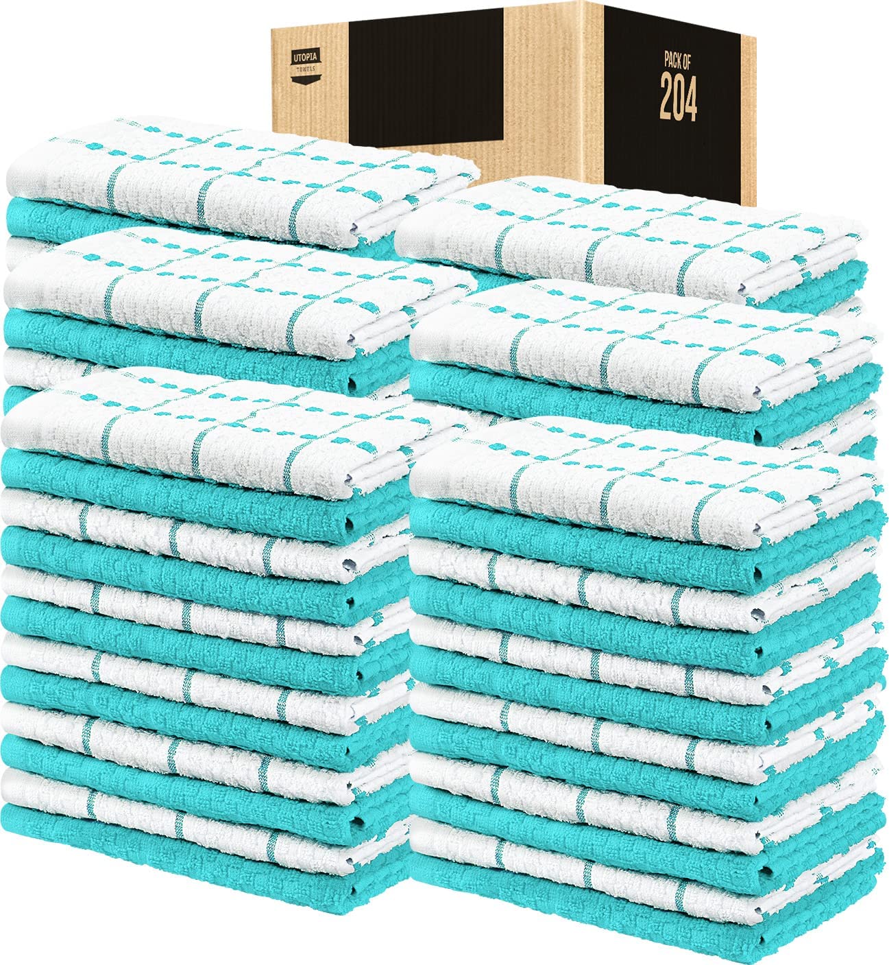 Toallas de cocina (paquete de 12), 15 x 25 pulgadas, 100 % algodón hilado en anillos, súper suaves y absorbentes, juego de toallas de cocina, paños de cocina y toallas de bar (negro)