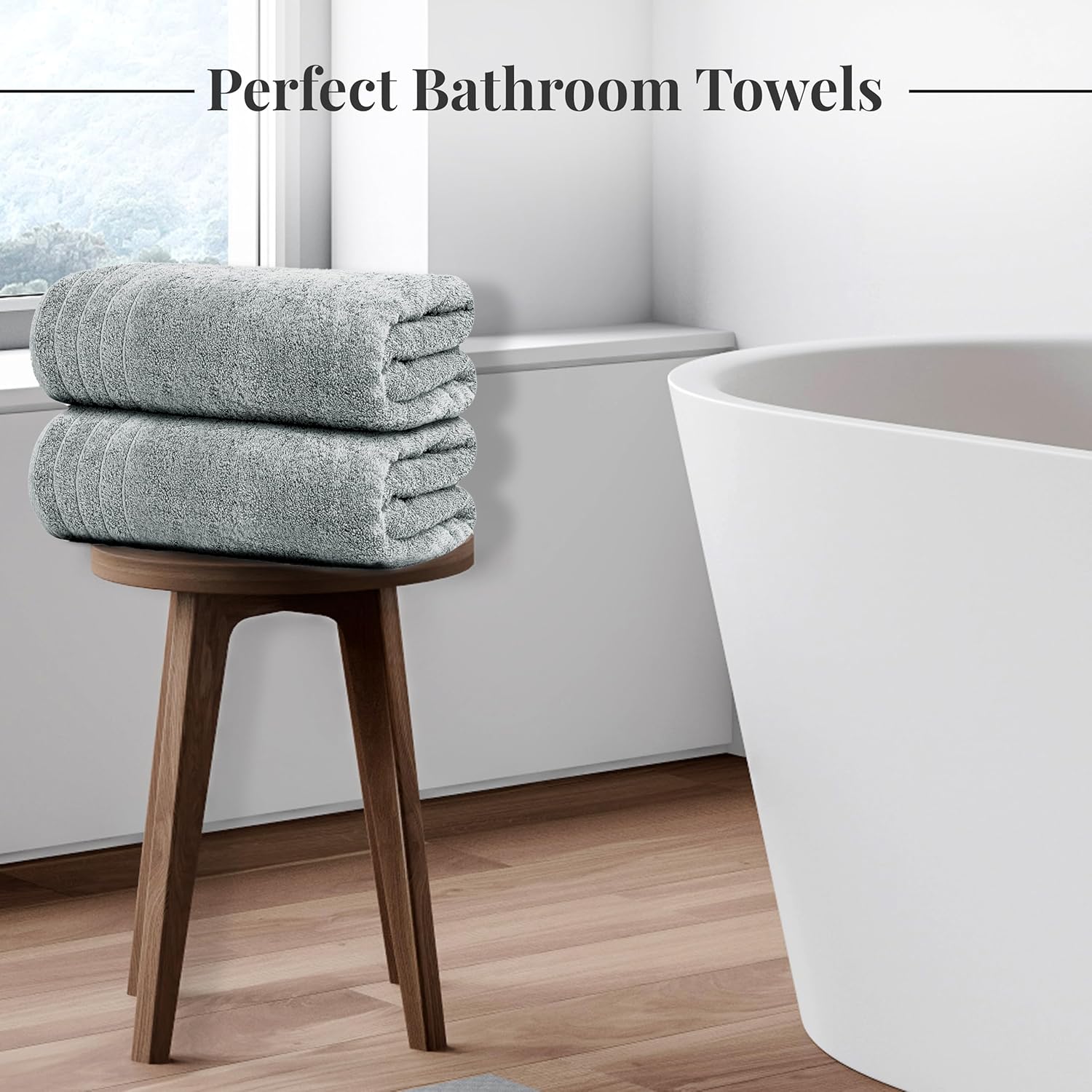 Toallas de baño extragrandes Tens Towels de 76 x 152 cm, 100 % algodón, más grandes y ligeras, de secado rápido, ligeras, súper suaves y absorbentes, perfectas para el baño.