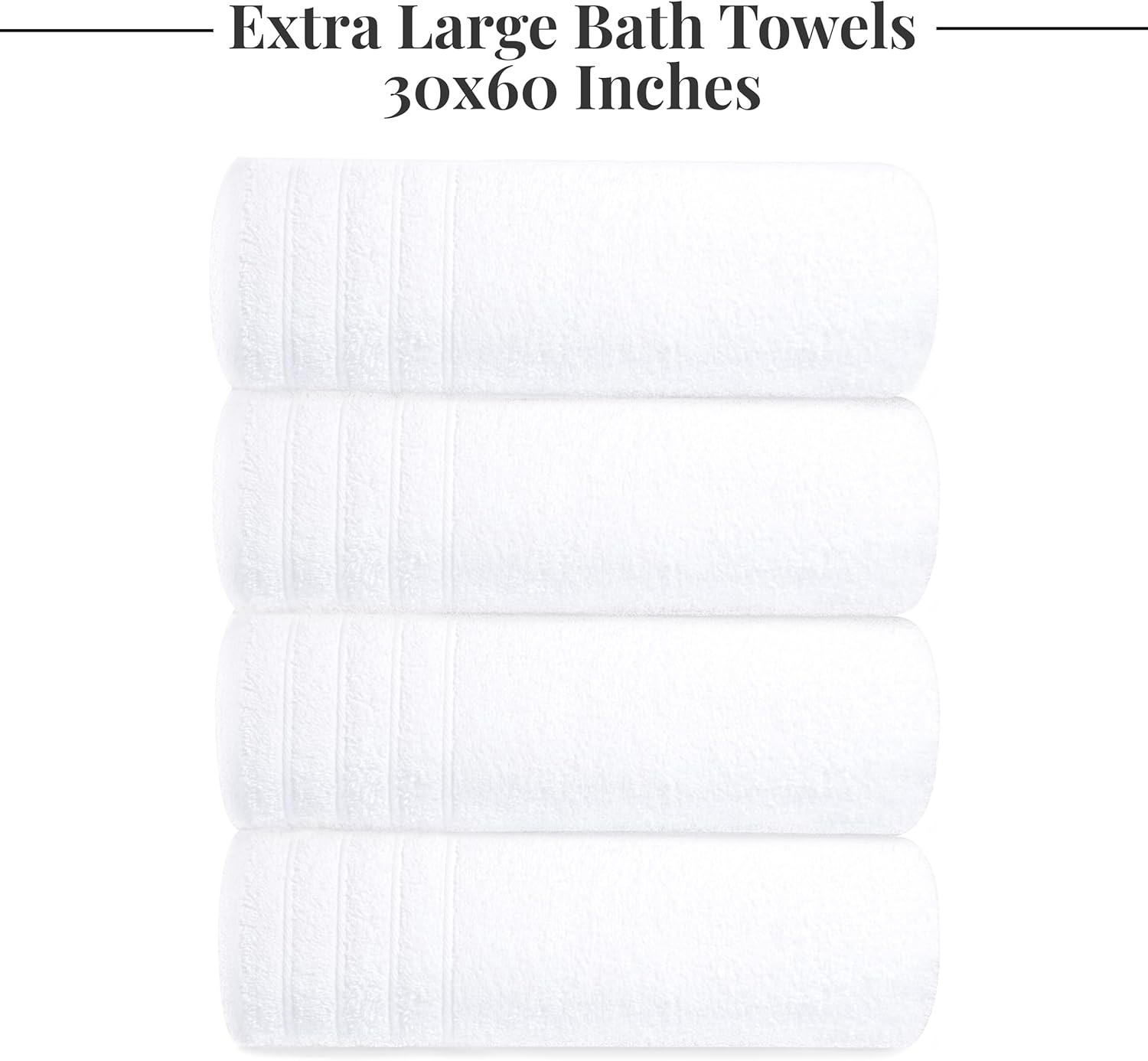 Toallas de baño extragrandes Tens Towels de 76 x 152 cm, 100 % algodón, más grandes y ligeras, de secado rápido, ligeras, súper suaves y absorbentes, perfectas para el baño.