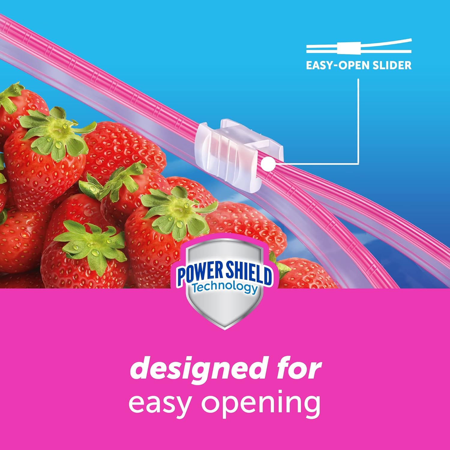 Bolsas Ziploc de un galón para almacenar alimentos, con tecnología Power Shield para mayor durabilidad, 104 bolsas en total