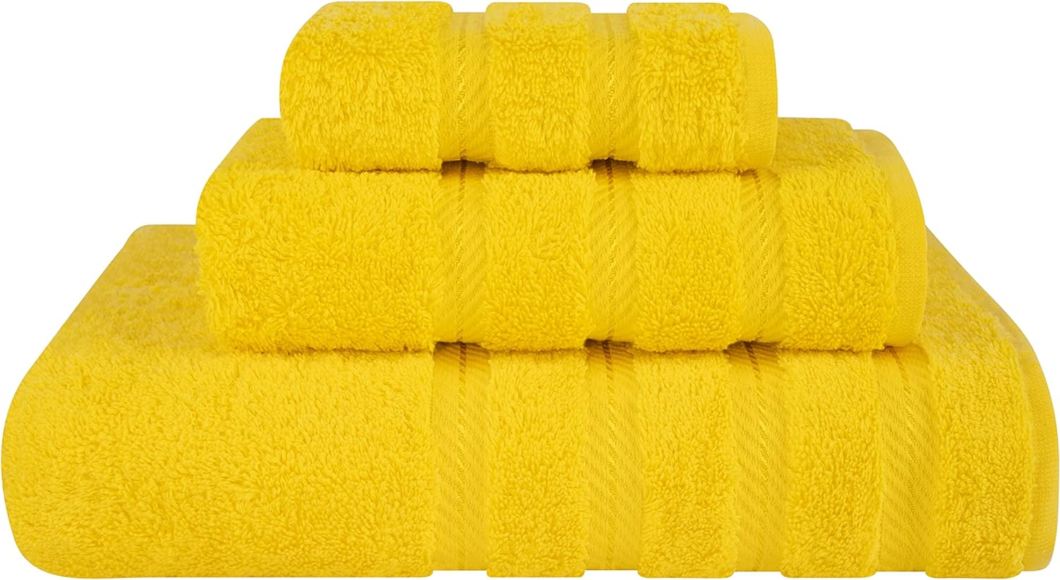 Juego de toallas de lujo American Soft Linen de 6 piezas: 2 toallas de baño, 2 toallas de mano y 2 toallitas, 100 % algodón turco, color gris claro.