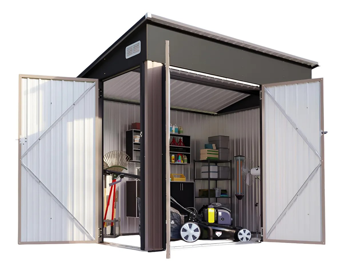 Cobertizo, C/triple Puerta, 7.3x5.3 Pies, Aoxun As Described