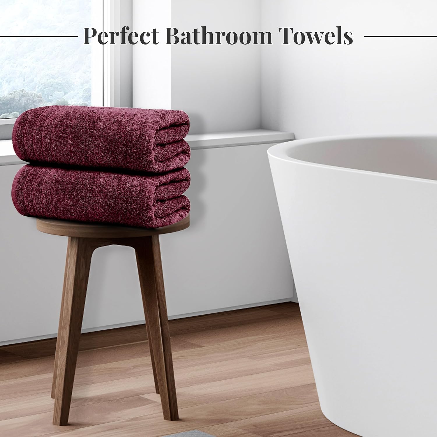 Toallas de baño extragrandes Tens Towels de 76 x 152 cm, 100 % algodón, más grandes y ligeras, de secado rápido, ligeras, súper suaves y absorbentes, perfectas para el baño.