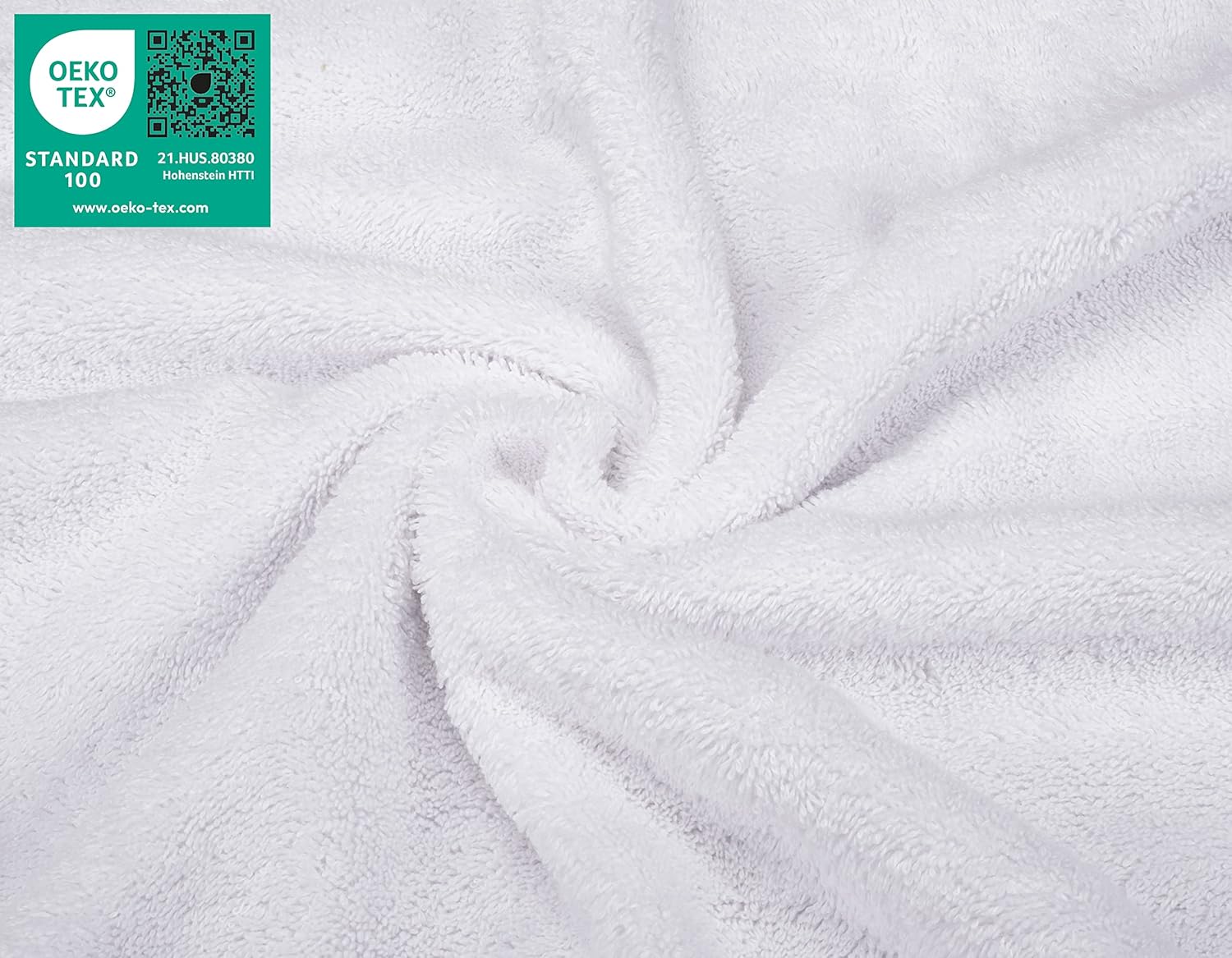 Juego de toallas de lujo American Soft Linen de 6 piezas: 2 toallas de baño, 2 toallas de mano y 2 toallitas, 100 % algodón turco, color gris claro.