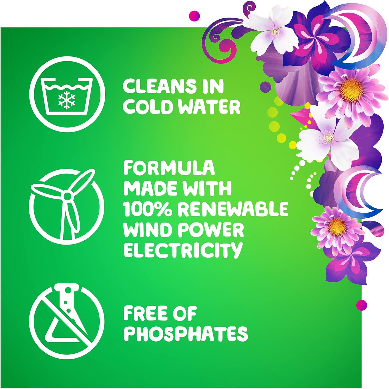 Detergente líquido para ropa Gain + Aroma Boost, aroma a brisa de luna, 107 cargas, 154 onzas líquidas, compatible con alta eficiencia (HE) con Febreze y Oxi (125)