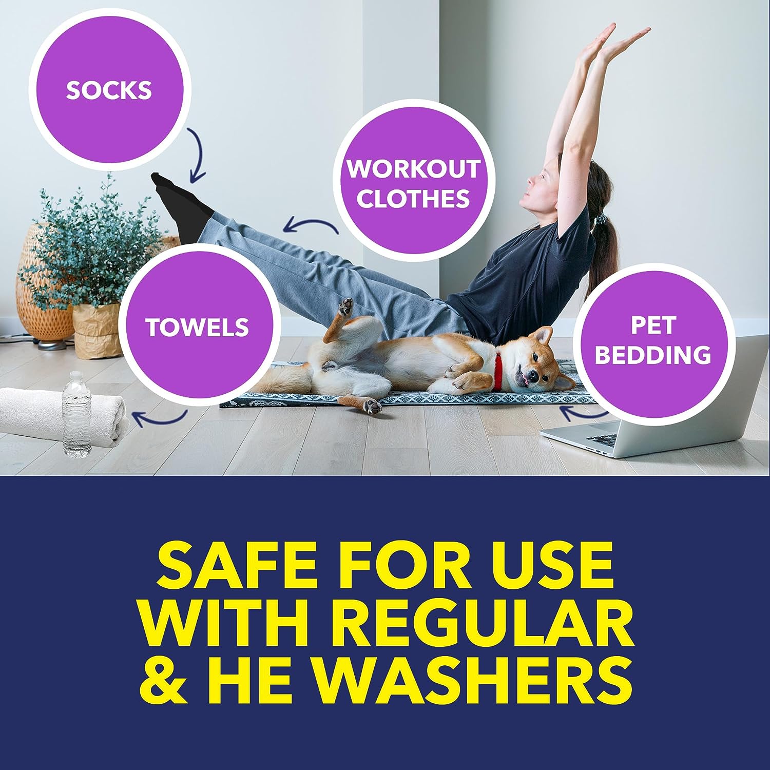 OxiClean Odor Blasters Polvo quitamanchas y olores versátil, 5 lb