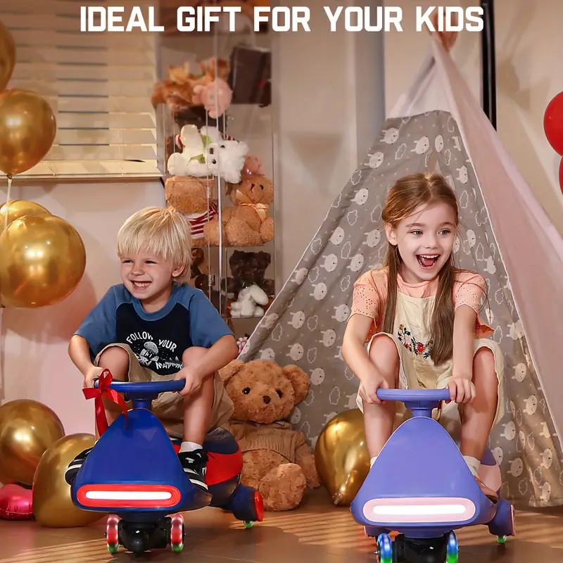 coche eléctrico   con pedal, juguete de 12 v para  , batería recargable,   antivuelco, ruedas intermitentes, coche oscilante para niños de 3 años en  ,  ,  , regalos de halloween y navidad detalles 6