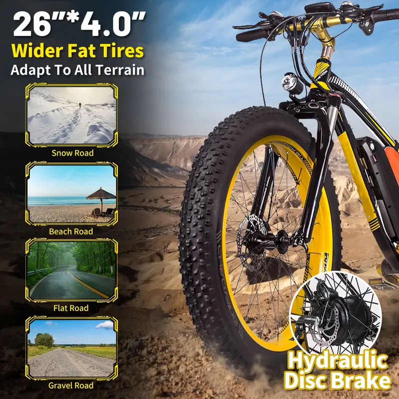 26 adults electric bicycle 750w motor electric mountain bike 7 speed ebike up to 55 miles 20mph electric bike for adults details 4