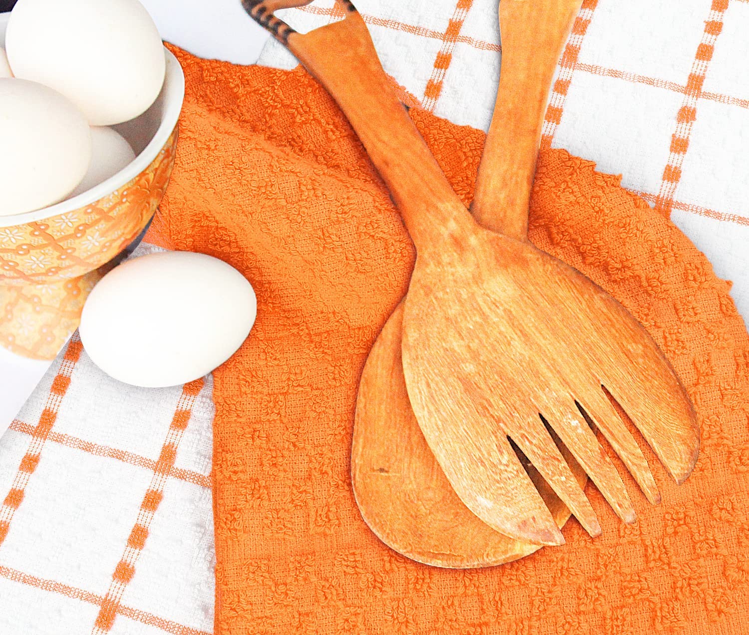 Toallas de cocina (paquete de 12), 15 x 25 pulgadas, 100 % algodón hilado en anillos, súper suaves y absorbentes, juego de toallas de cocina, paños de cocina y toallas de bar (negro)