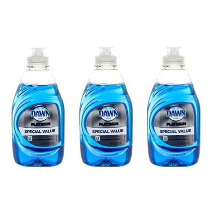 Detergente lavavajillas Dawn Platinum, aroma refrescante a lluvia, 947 ml (32.7 oz)