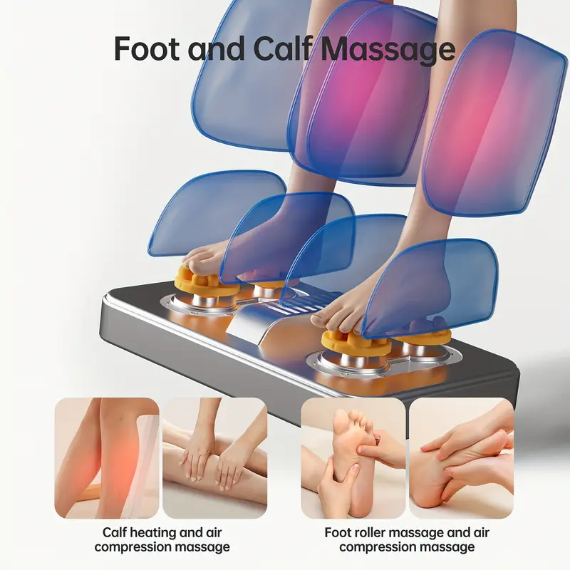 Silla de masaje de cuerpo completo, Sillón de masaje Shiatsu, Pantalla táctil LCD, Calentamiento de espalda baja y pantorrillas, Características personalizables y modos de   con montaje completo ( ) detalles 2