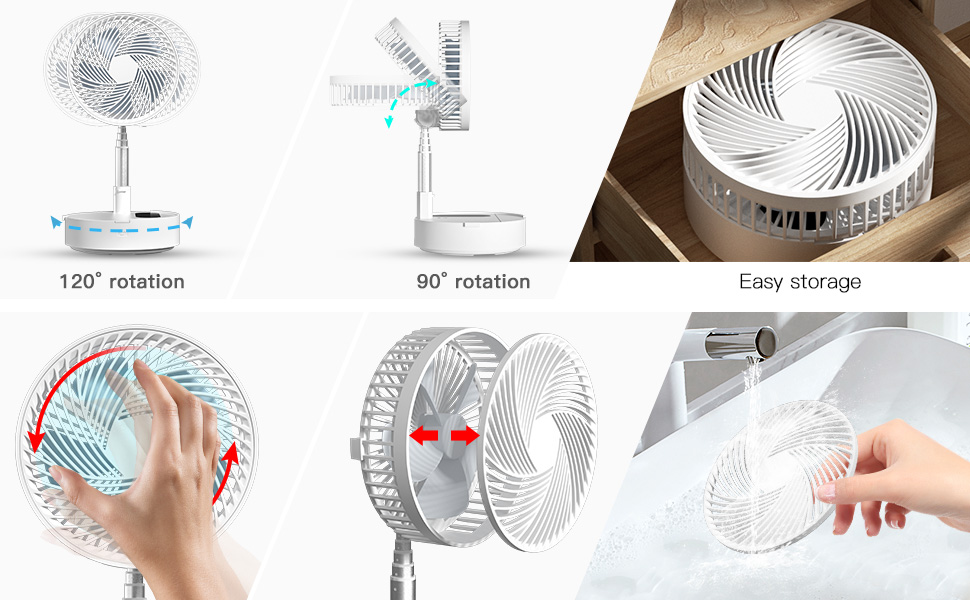AICase folding fan ajustables