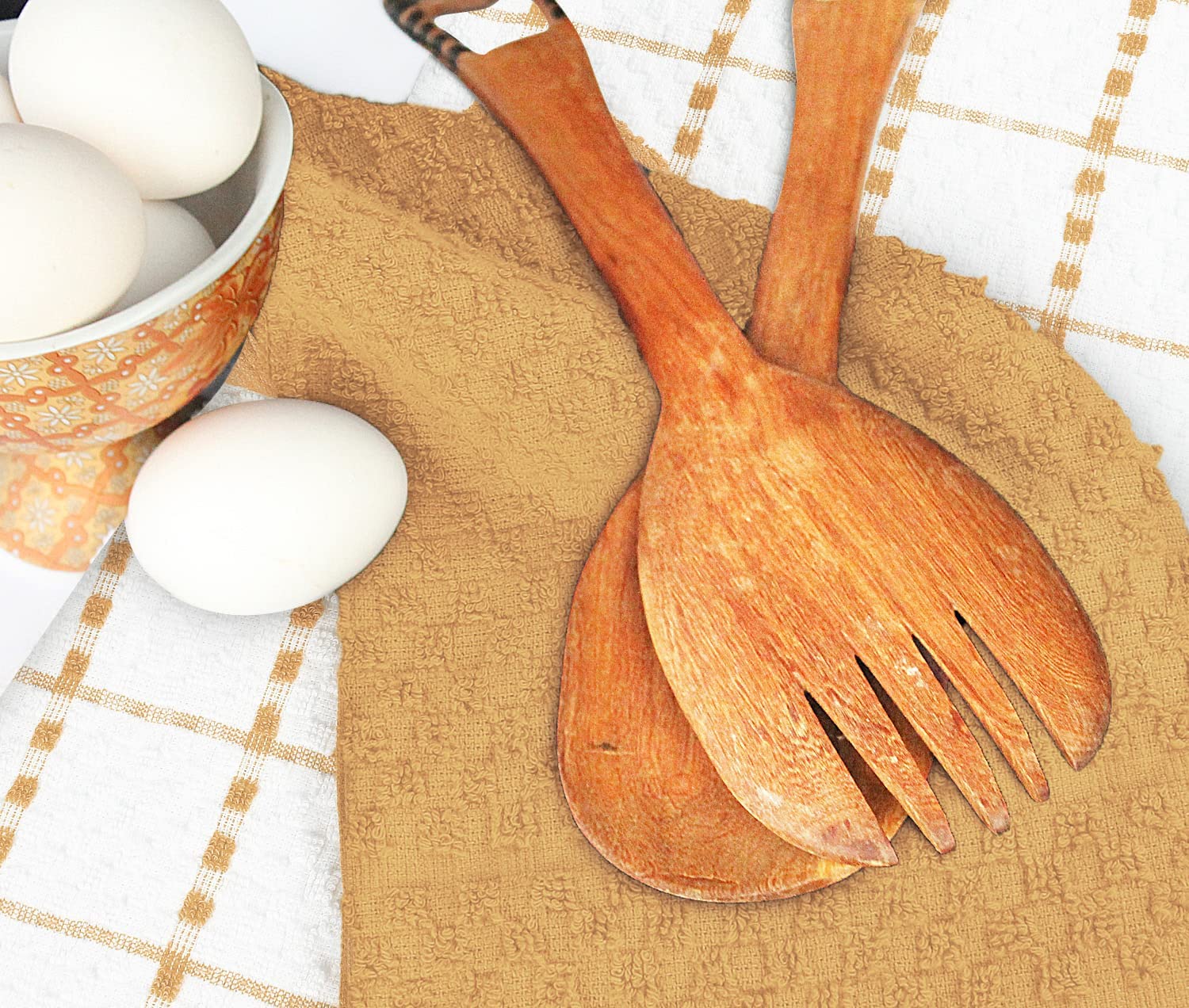 Toallas de cocina (paquete de 12), 15 x 25 pulgadas, 100 % algodón hilado en anillos, súper suaves y absorbentes, juego de toallas de cocina, paños de cocina y toallas de bar (negro)