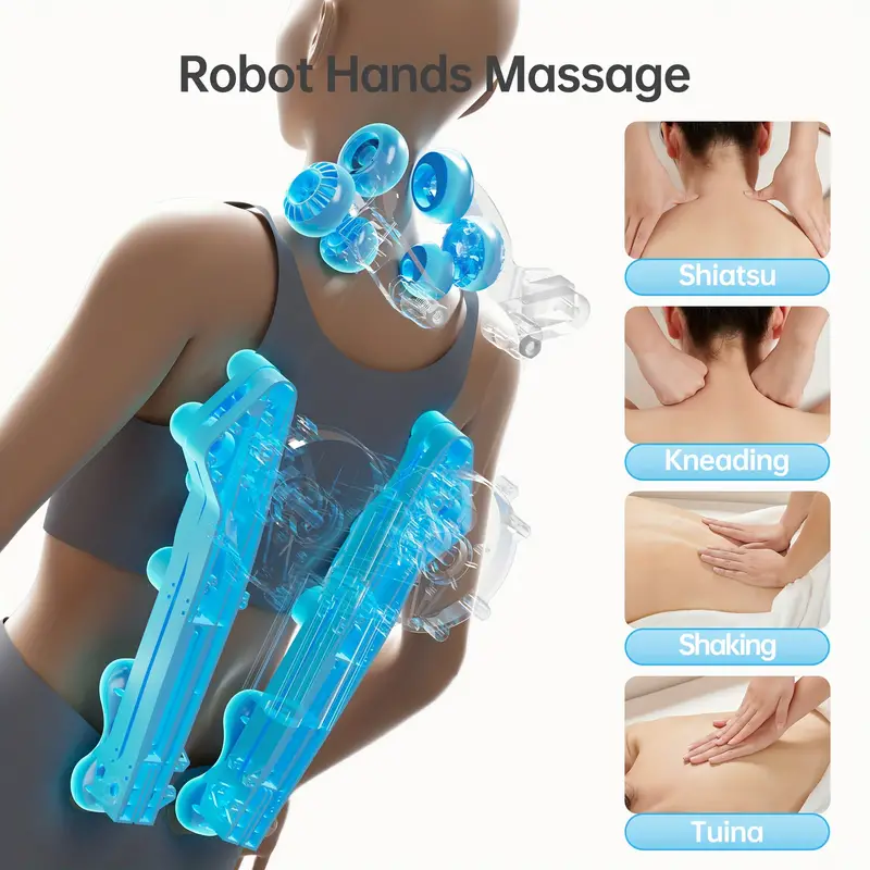 Silla de masaje de cuerpo completo, Sillón de masaje Shiatsu, Pantalla táctil LCD, Calentamiento de espalda baja y pantorrillas, Características personalizables y modos de   con montaje completo ( ) detalles 3