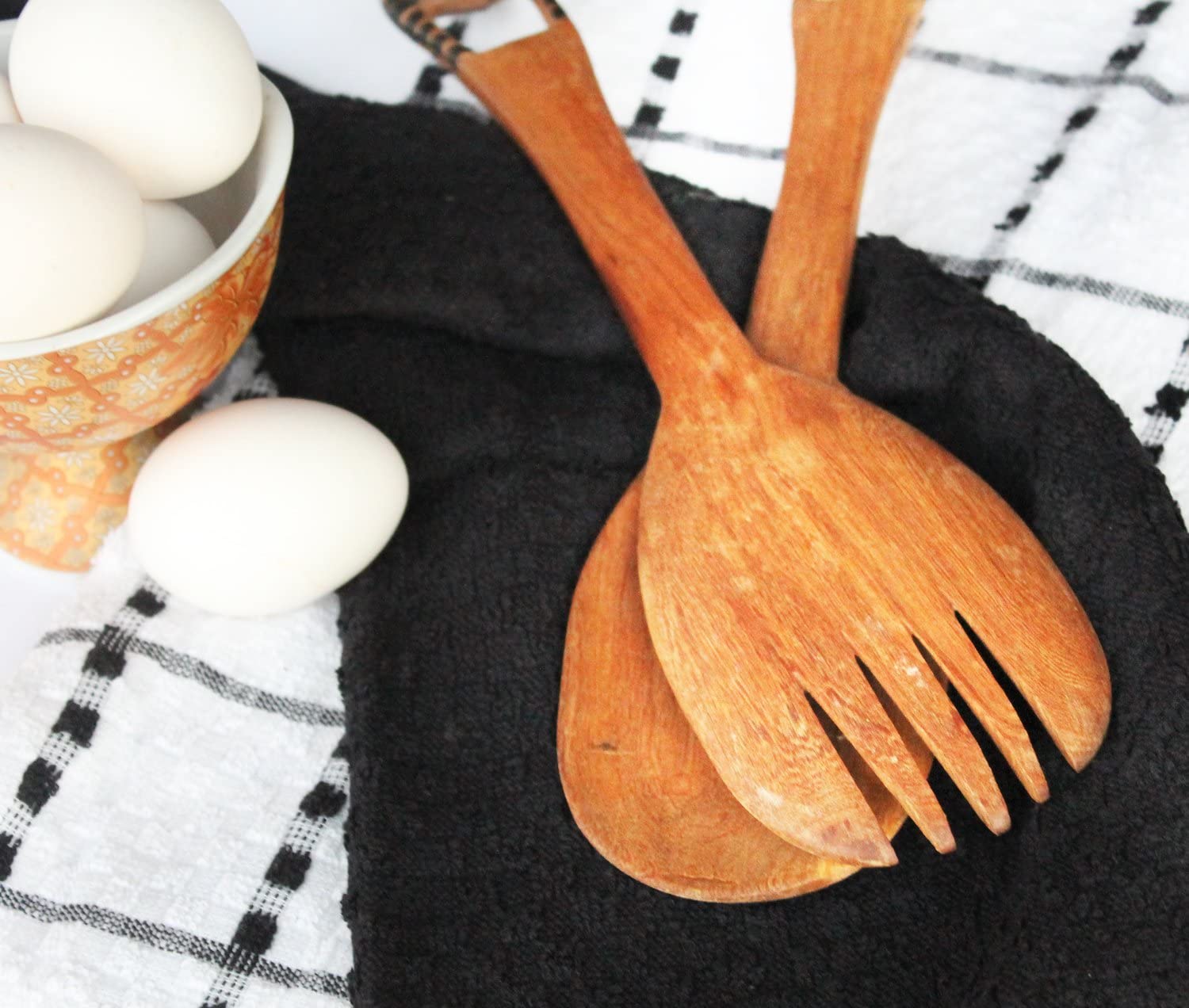 Toallas de cocina (paquete de 12), 15 x 25 pulgadas, 100 % algodón hilado en anillos, súper suaves y absorbentes, juego de toallas de cocina, paños de cocina y toallas de bar (negro)