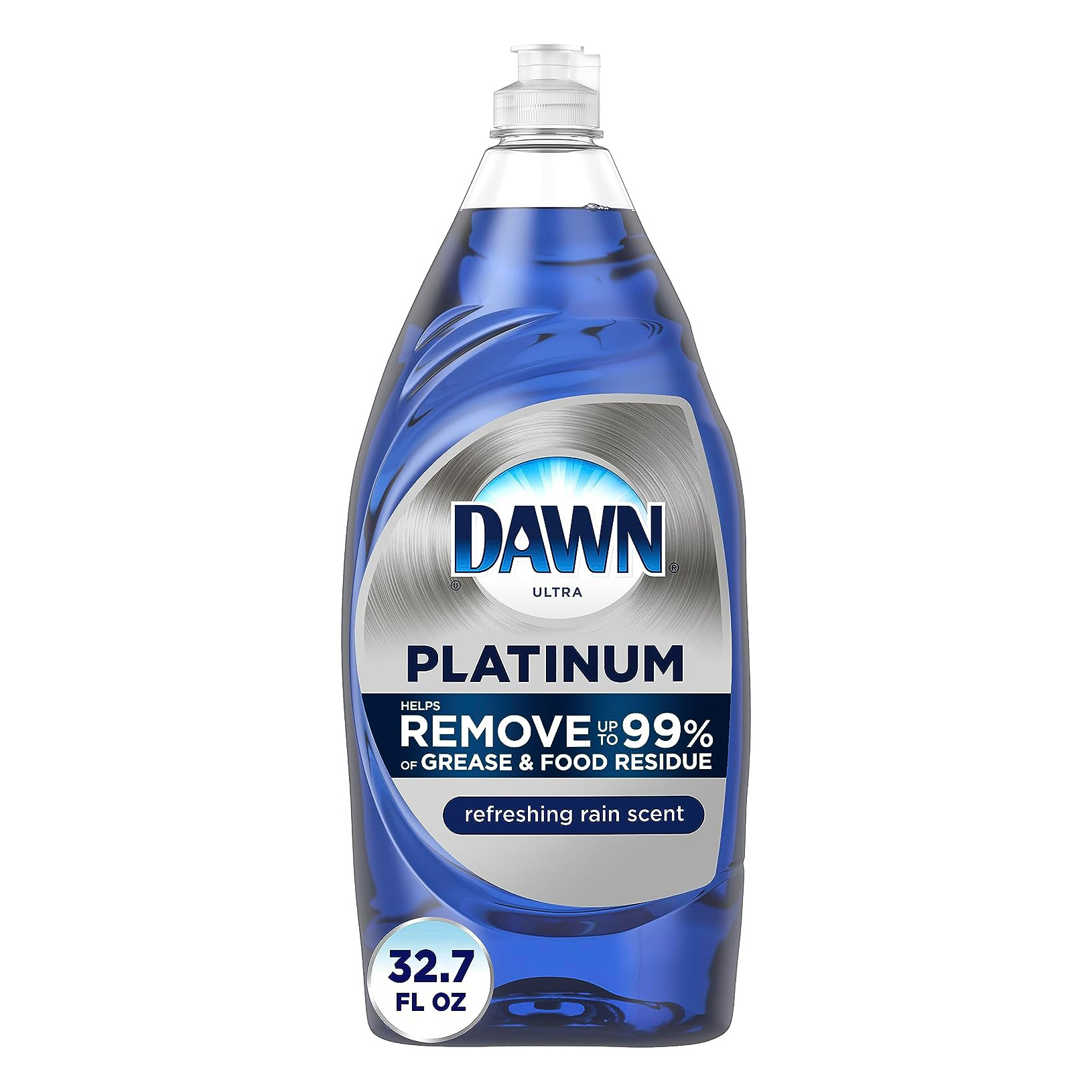 Detergente lavavajillas Dawn Platinum, aroma refrescante a lluvia, 947 ml (32.7 oz)