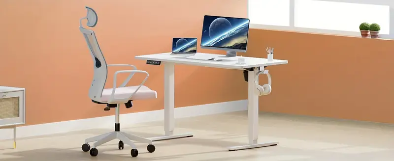 escritorio eléctrico de pie para de 63/55/48/40 pulgadas, altura ajustable, estación de para sentarse y pararse, mesa de para computadora de madera, para el hogar, dormitorio, sala de juegos, espacios pequeños detalles 1