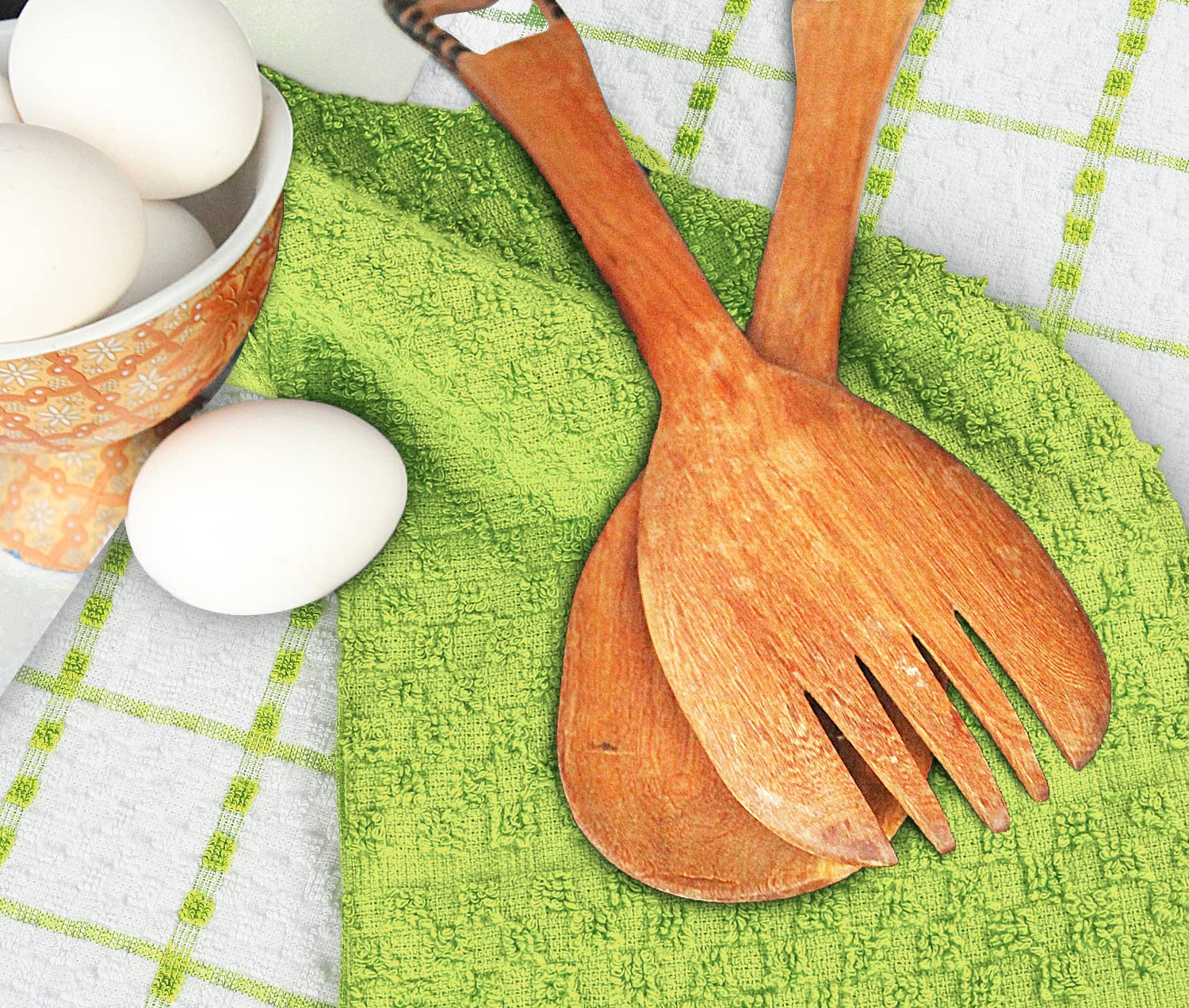 Toallas de cocina (paquete de 12), 15 x 25 pulgadas, 100 % algodón hilado en anillos, súper suaves y absorbentes, juego de toallas de cocina, paños de cocina y toallas de bar (negro)