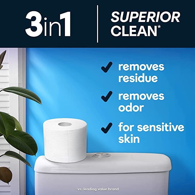 Papel higiénico Ultra Clean, 48 rollos familiares (¡Liquidación solo $2.99! ¡Envío rápido!)