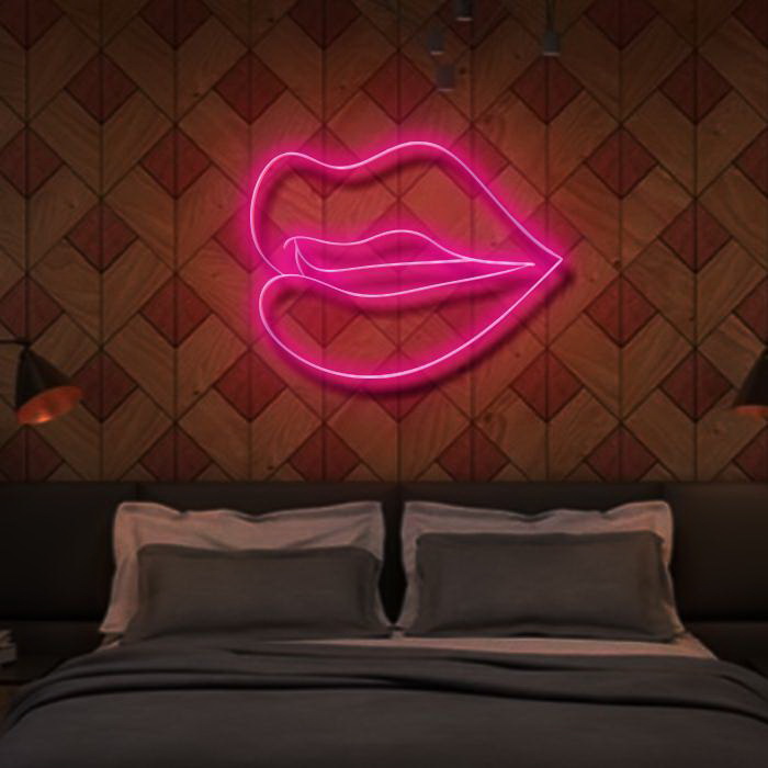 Lips Neon Sign-illusion