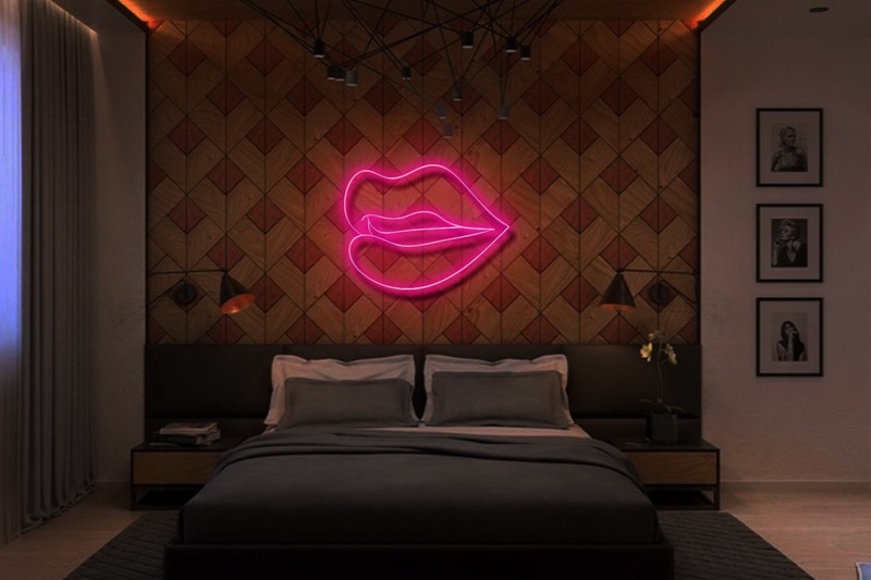 Lips Neon Sign-illusion