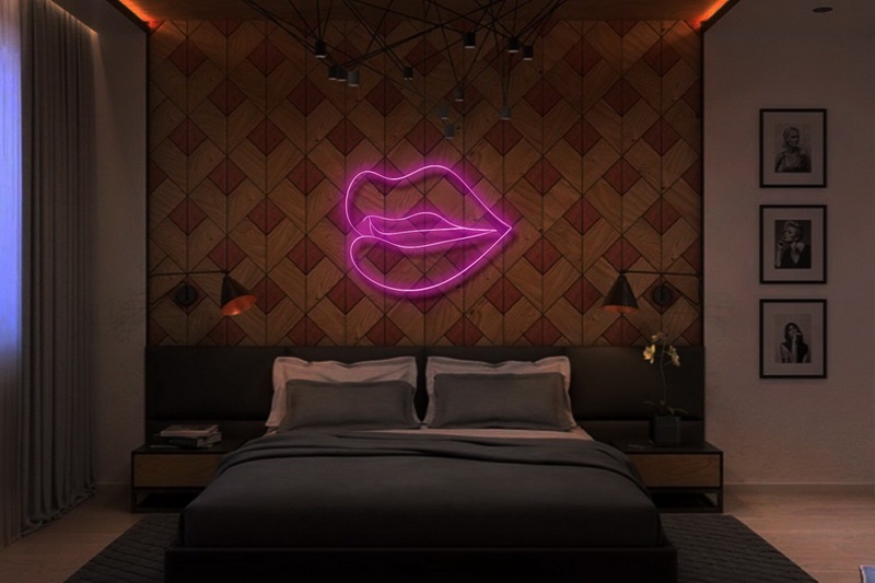 Lips Neon Sign-illusion