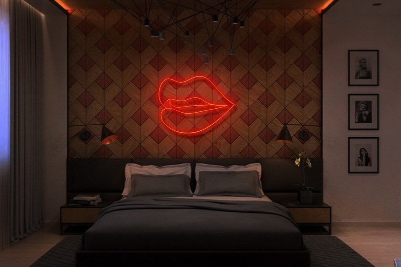 Lips Neon Sign-illusion