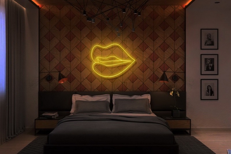 Lips Neon Sign-illusion