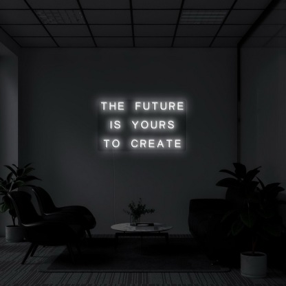 The Future Is Yours Neon Sign-illusion