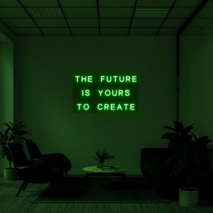 The Future Is Yours Neon Sign-illusion