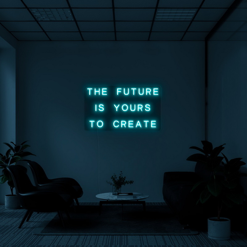 The Future Is Yours Neon Sign-illusion