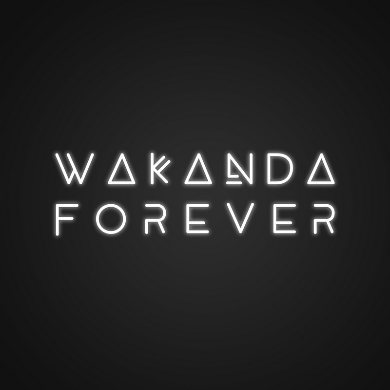 Wakanda Forever Neon Sign-illusion