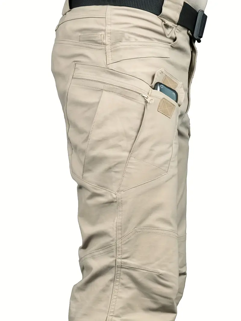 mens pants multi pocket military urban commuting pants details 0