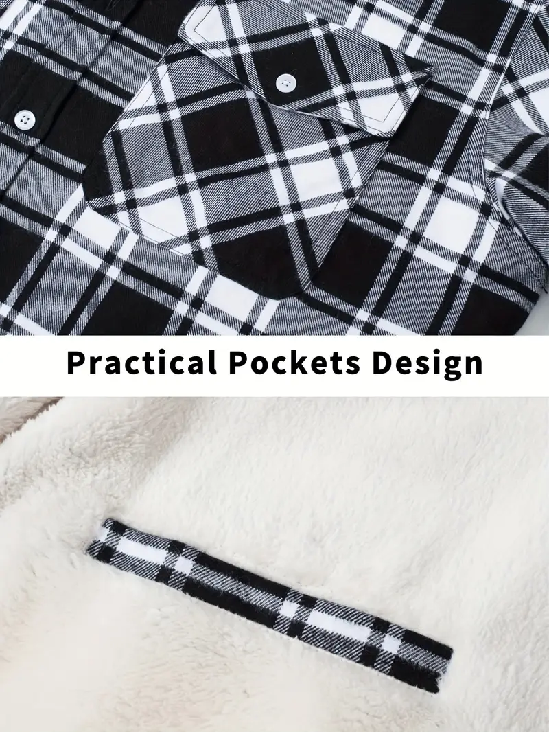 mens winter padded shirt jacket cotton facecloth fabric soft comfortable   warm   full open   shirt buttons lapel   climbing hiking fishing youth activities daily work casual sports jacket details 4