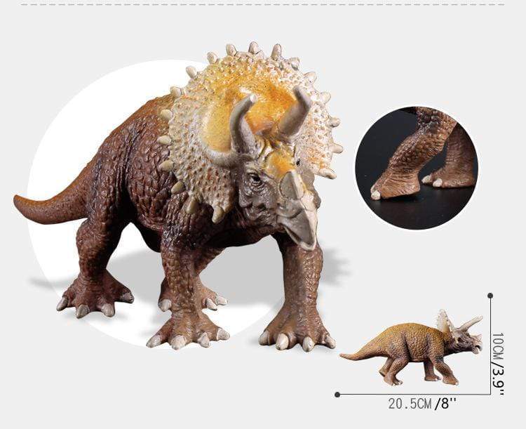 8‘’ Realistic Triceratops Dinosaur Solid Figure Model Toy Decor