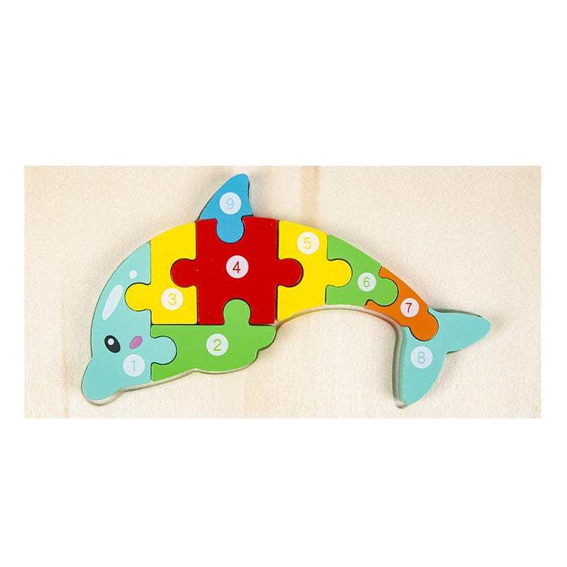 Montessori Wooden Puzzle for Toddlers Brain Teaser Board Early Education Toys