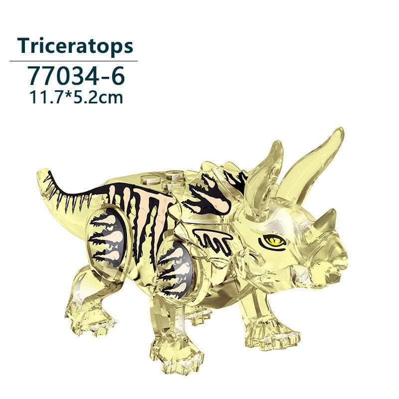 5‘’ Mini Dinosaur Jurassic Theme DIY Action Figures Building Blocks Toy Playsets