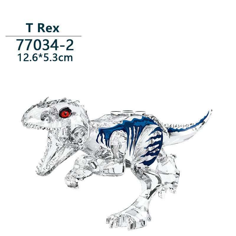 5‘’ Mini Dinosaur Jurassic Theme DIY Action Figures Building Blocks Toy Playsets