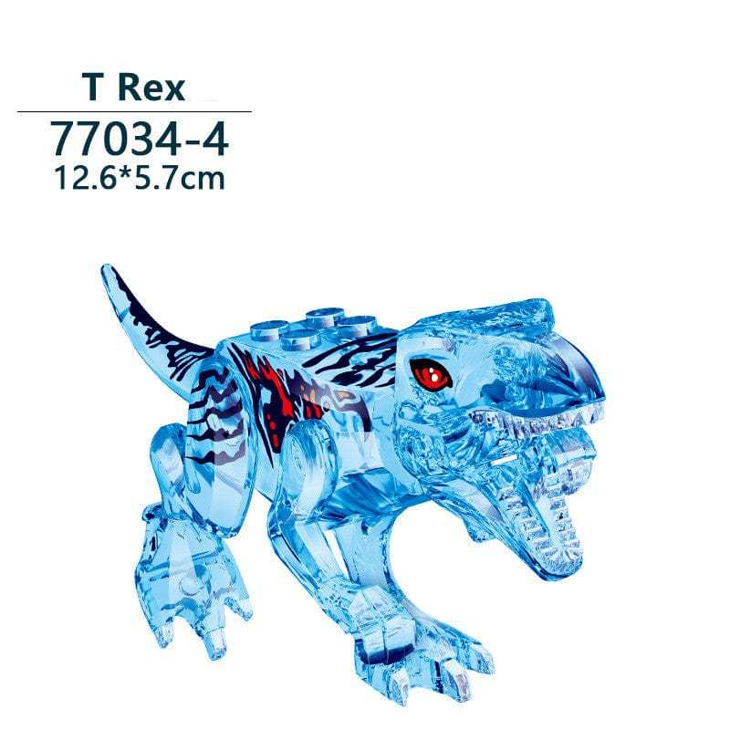 5‘’ Mini Dinosaur Jurassic Theme DIY Action Figures Building Blocks Toy Playsets