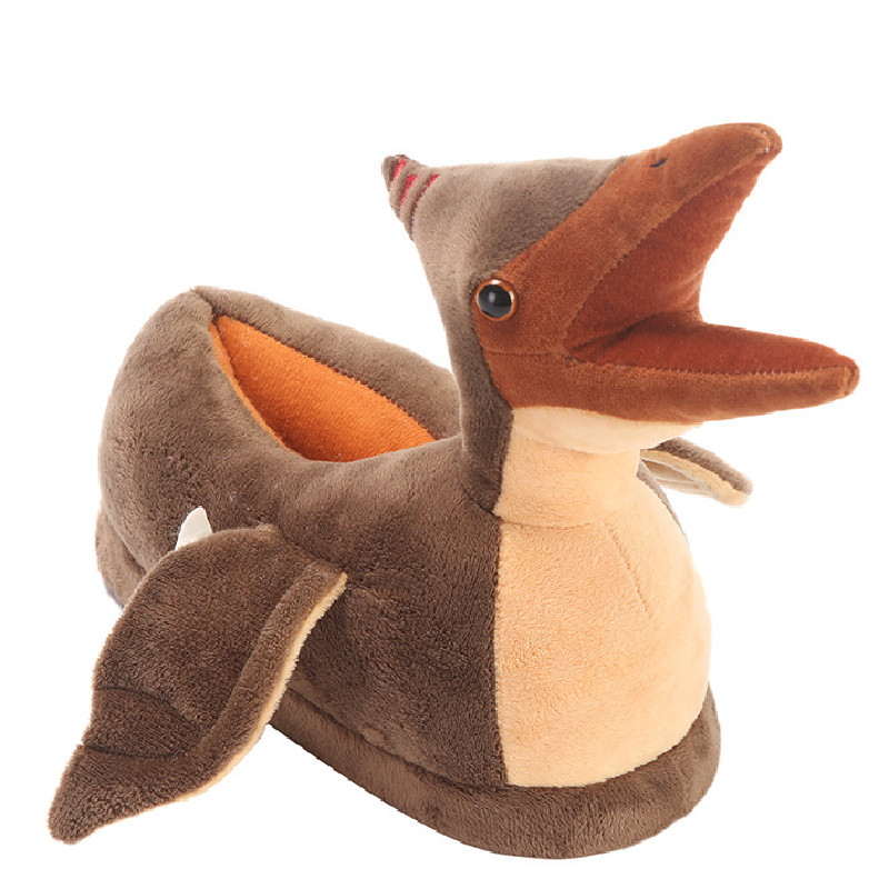 Dinosaur Plush Stuffed Slippers
