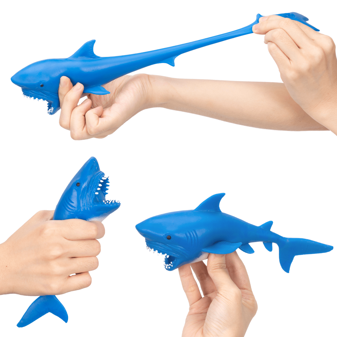 Stretchy Dinosaur Toy Squishy Animal Stuffed Memory Sand Stress Relief Fidget Toys Shark 1 PC