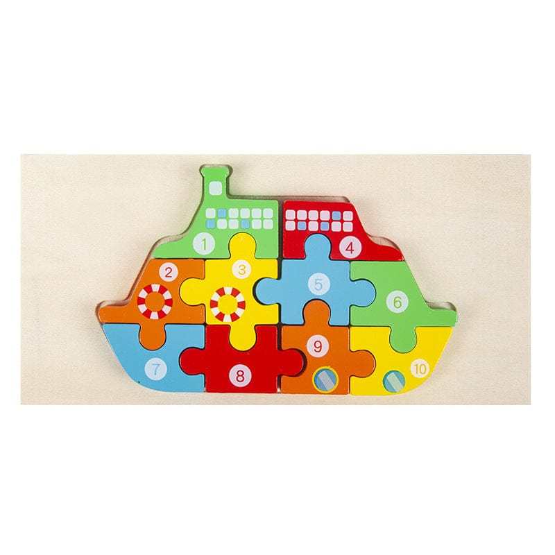 Montessori Wooden Puzzle for Toddlers Brain Teaser Board Early Education Toys