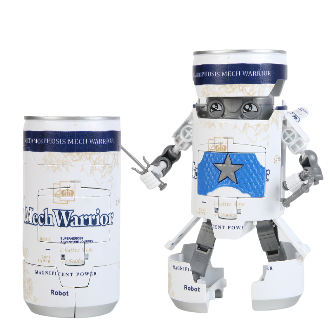 Soda Drink Transforming Robot Toy