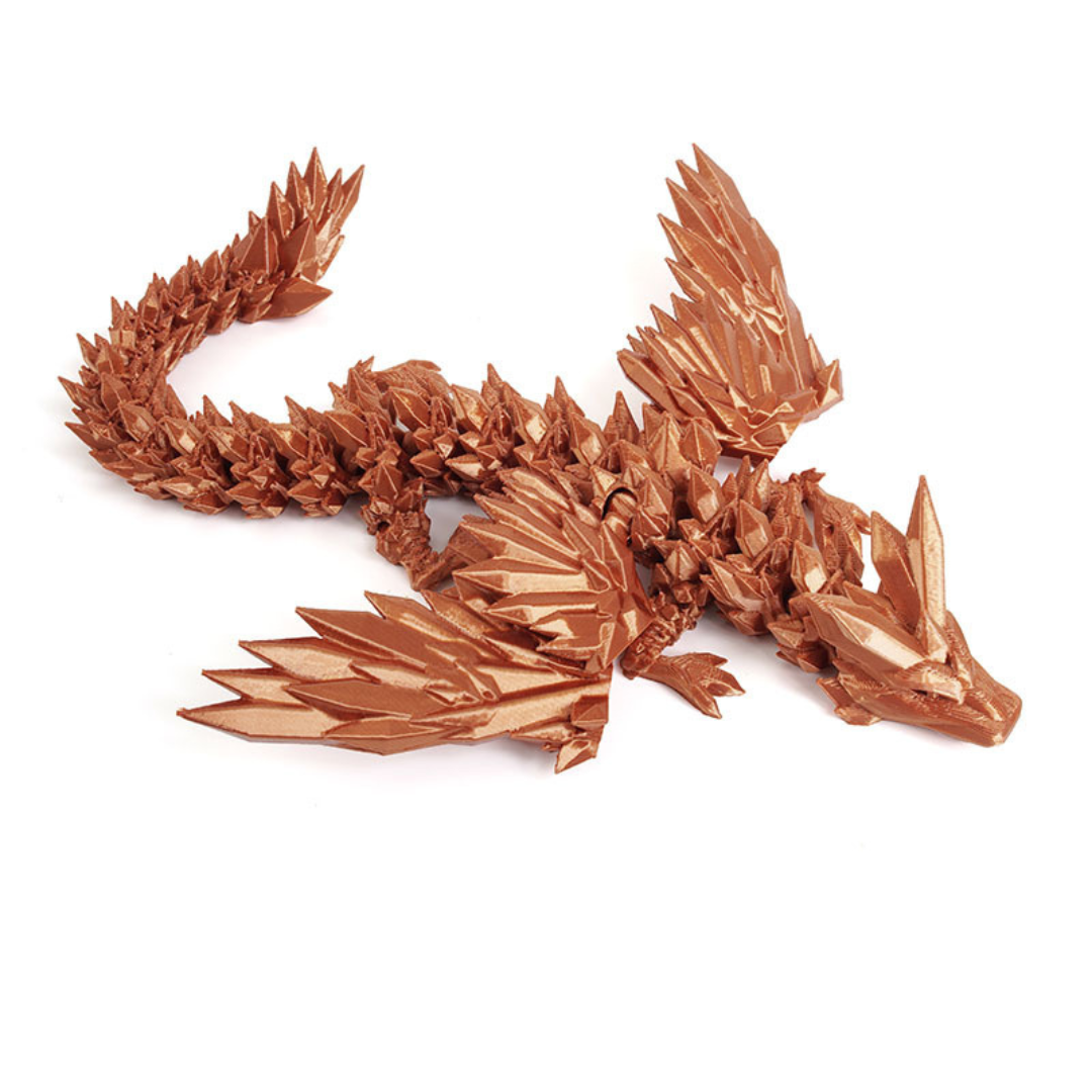 3D Printed Dinosaur Fly Dragon Toy with Movable Joints 