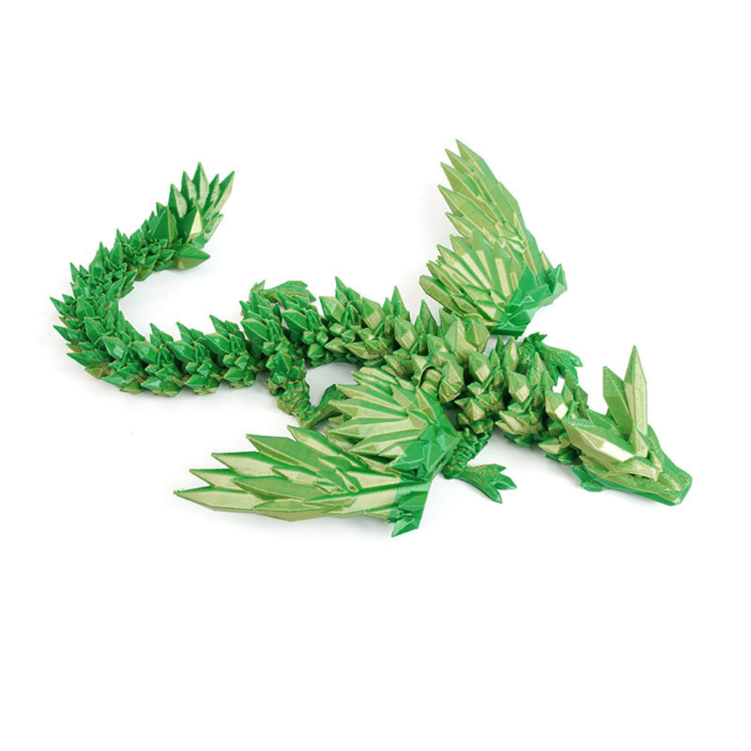 3D Printed Dinosaur Fly Dragon Toy with Movable Joints 