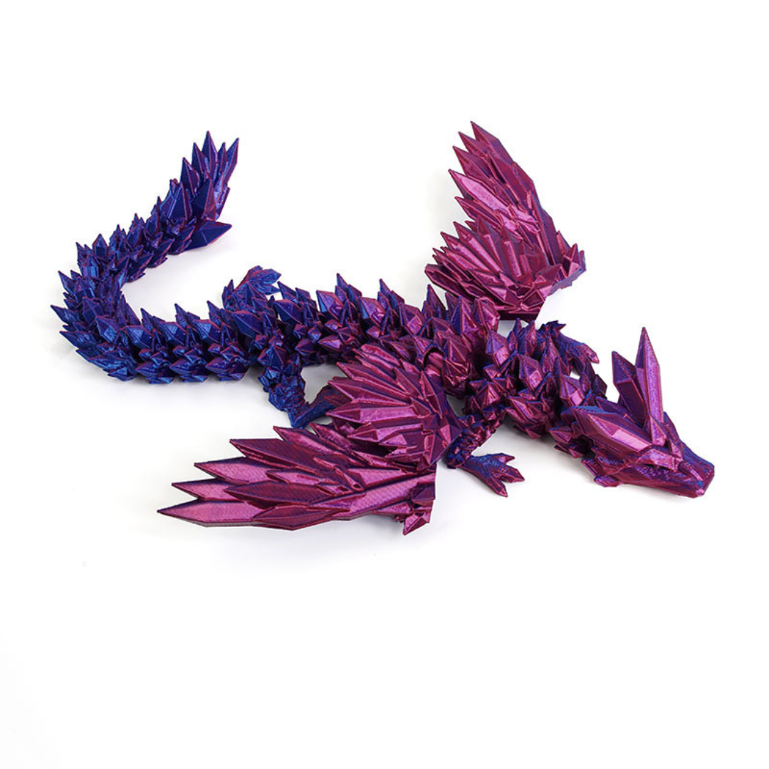 3D Printed Dinosaur Fly Dragon Toy with Movable Joints 