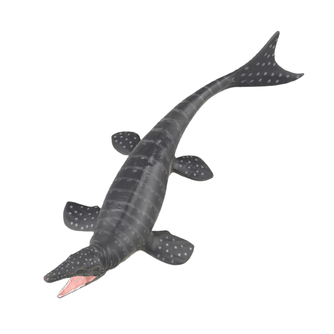 10" Realistic Mosasaurus Dinosaur Solid Action Figure Model Toy Decor Black 168g