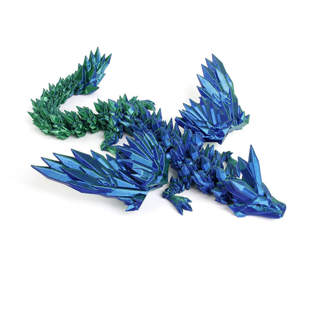 3D Printed Dinosaur Fly Dragon Toy with Movable Joints 